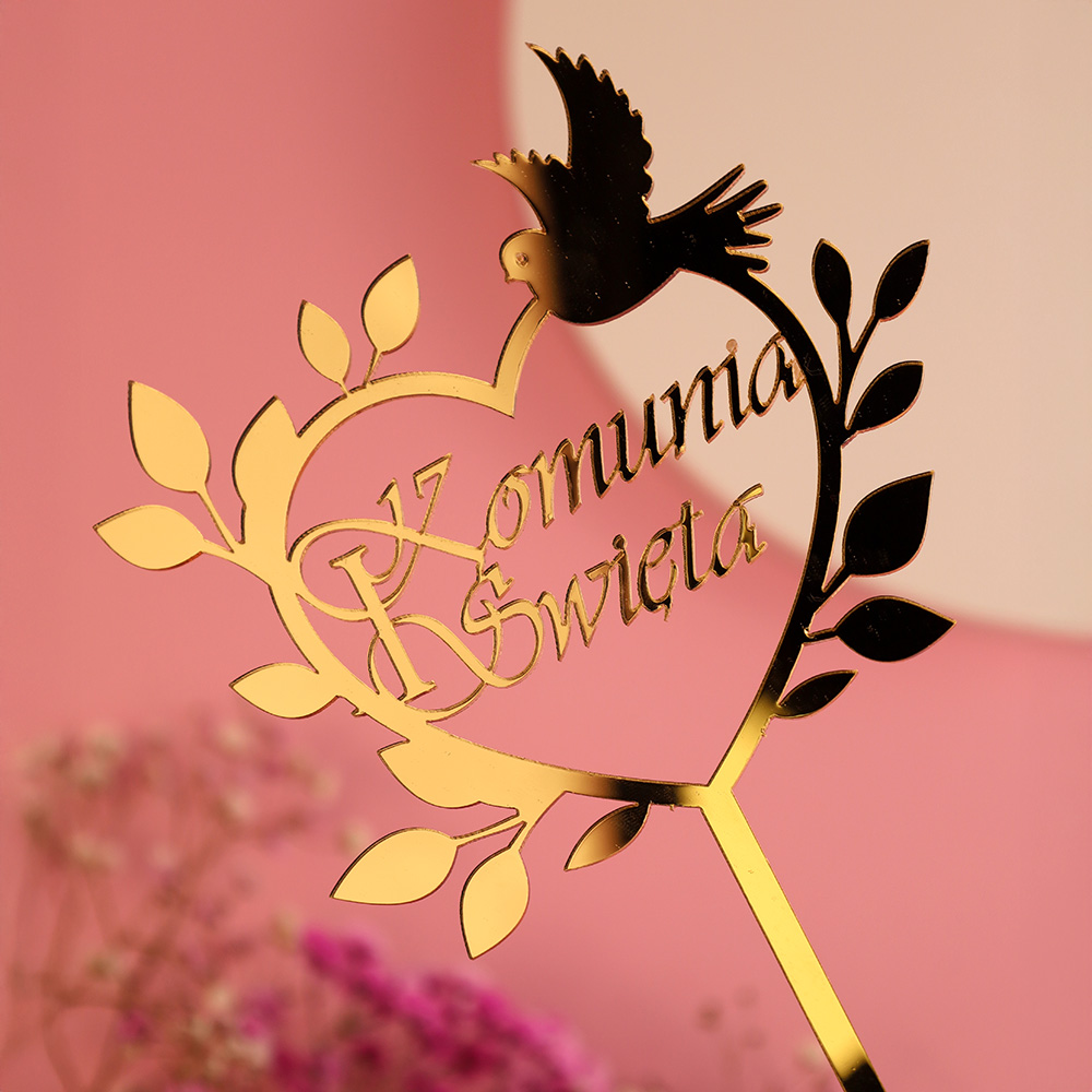 Topper na tort komunijny dla dziewczynki