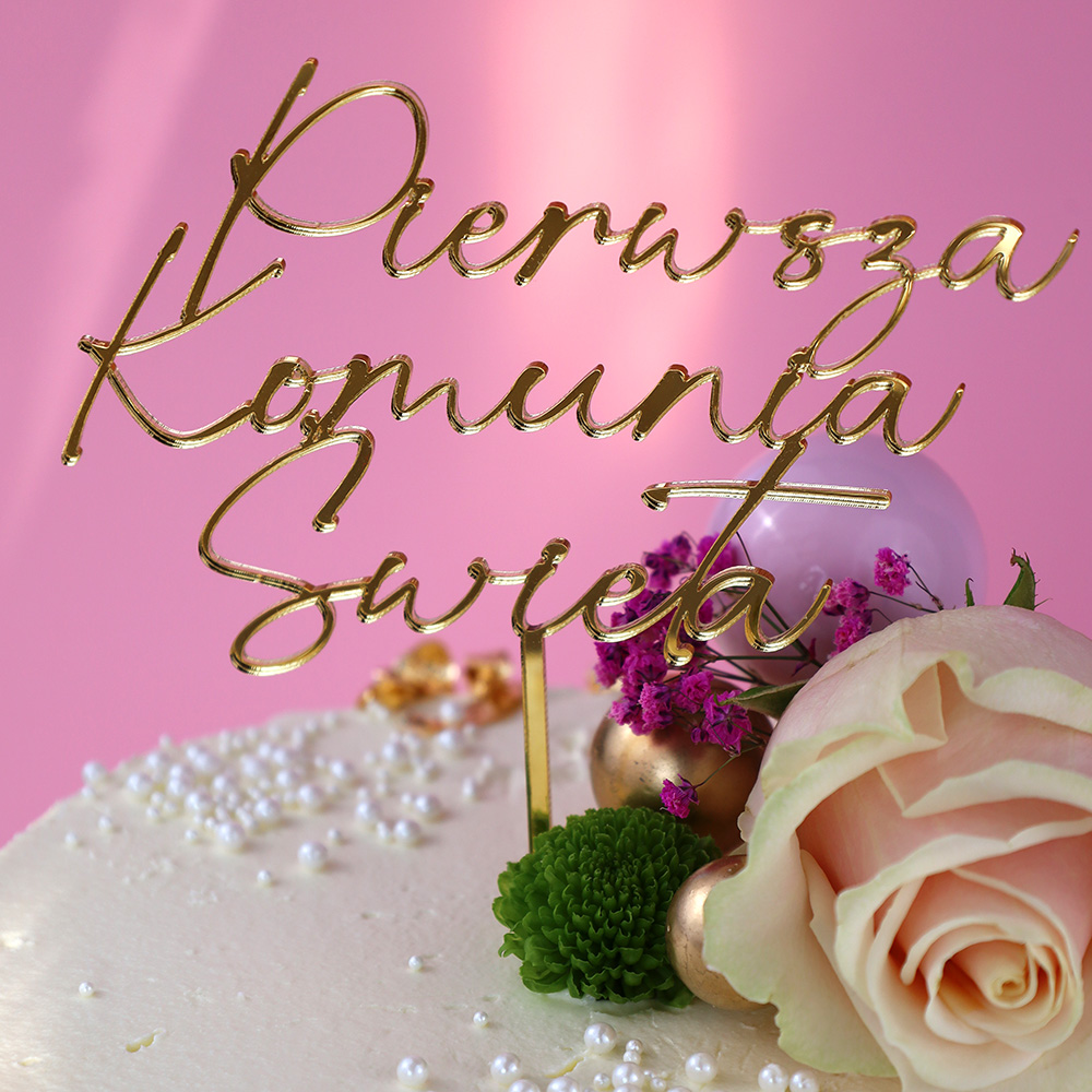 Zestaw topperów na Pierwszą Komunię Świętą