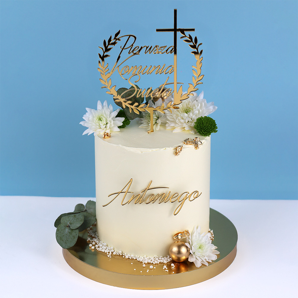 Toppery komunijne - Pierwsza Komunia Święta + Imię