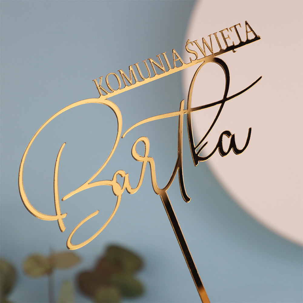 Personalizowany topper komunijny