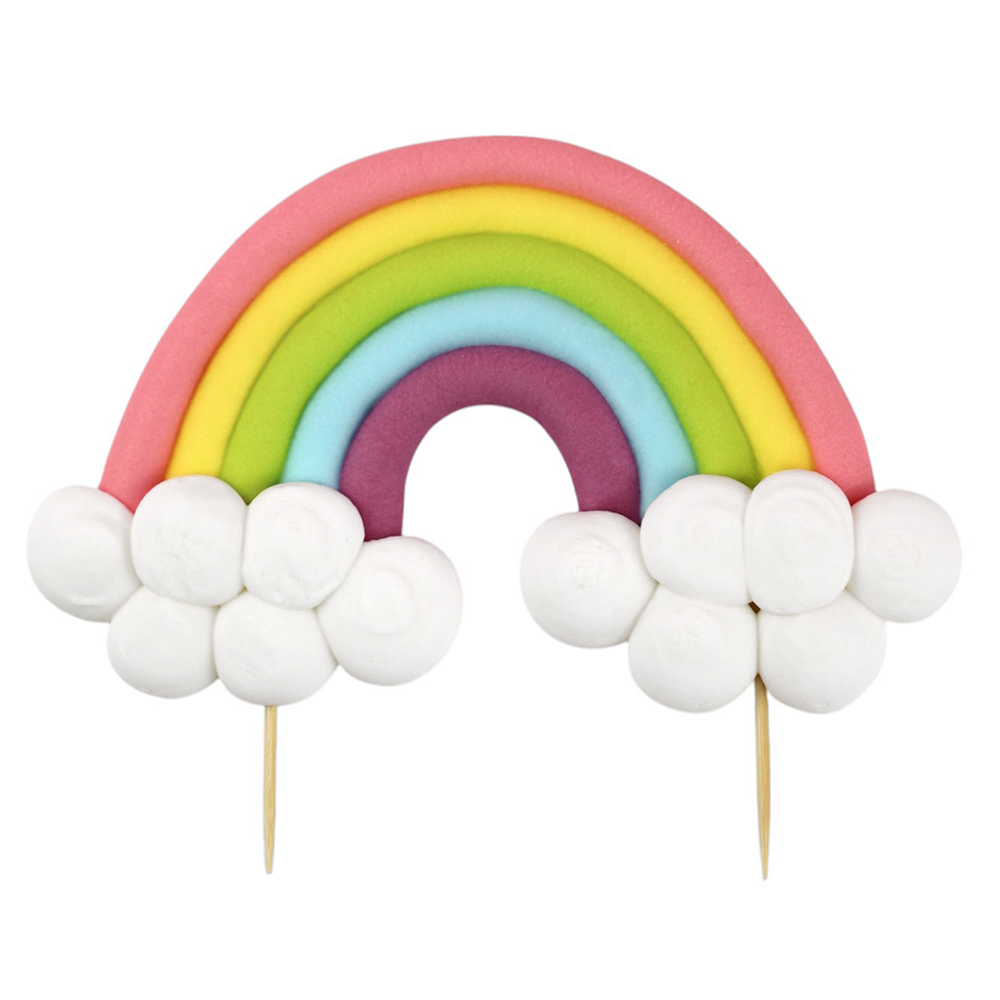 Tęcza na tort z masy cukrowej