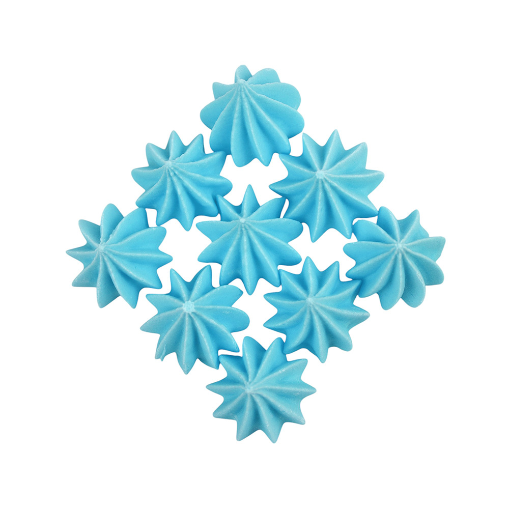 Niebieskie mini bezy 9 sztuk