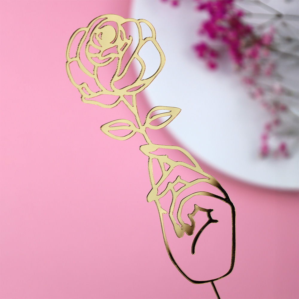 Topper na tort róża