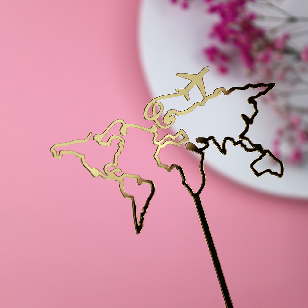 Dekoracja na tort mapa