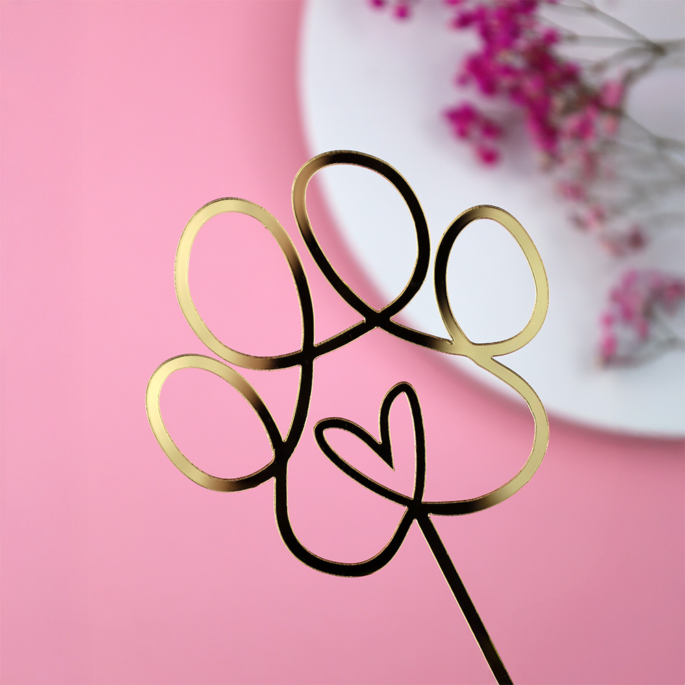 Dekoracja na tort łapka psa