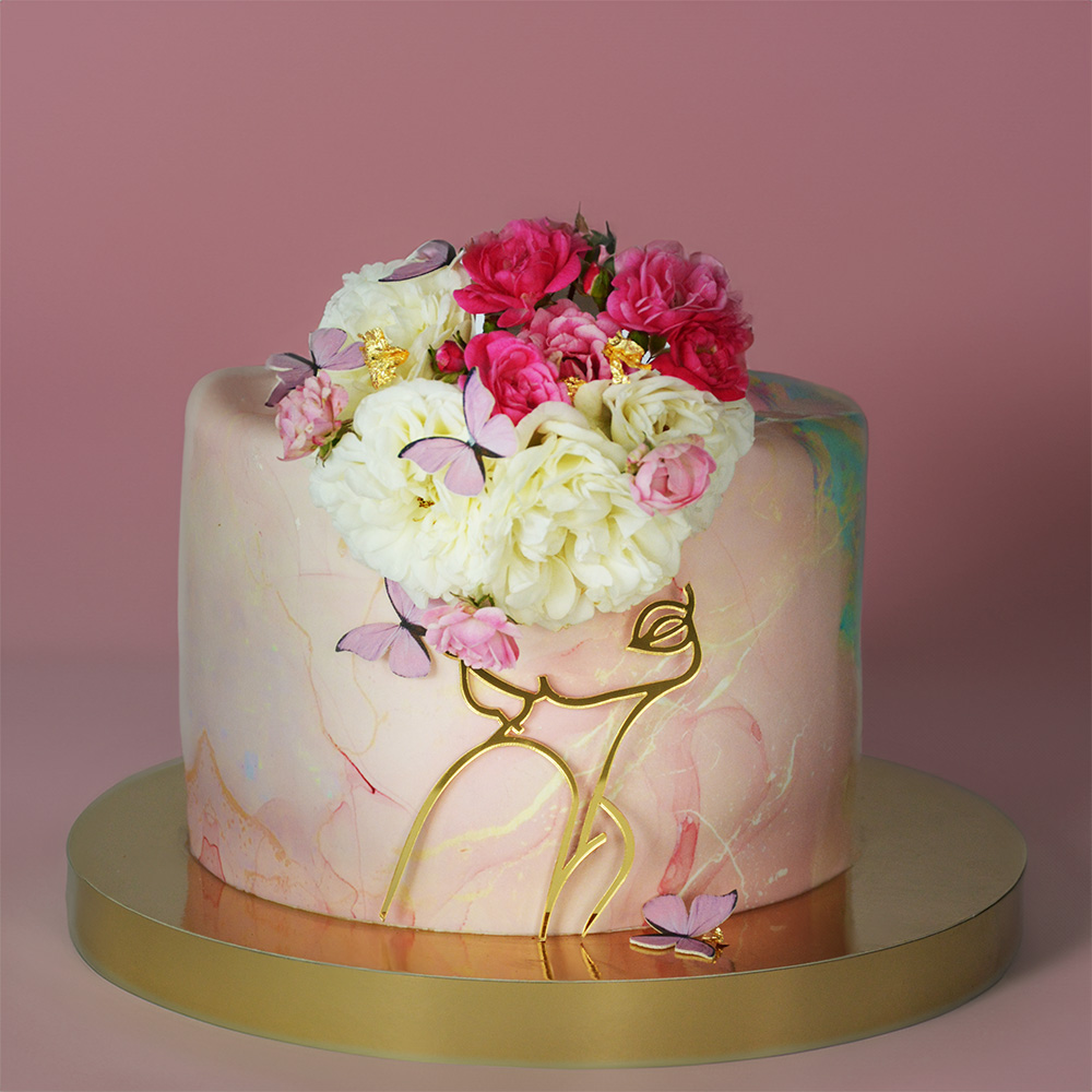 Kobieta topper na tort