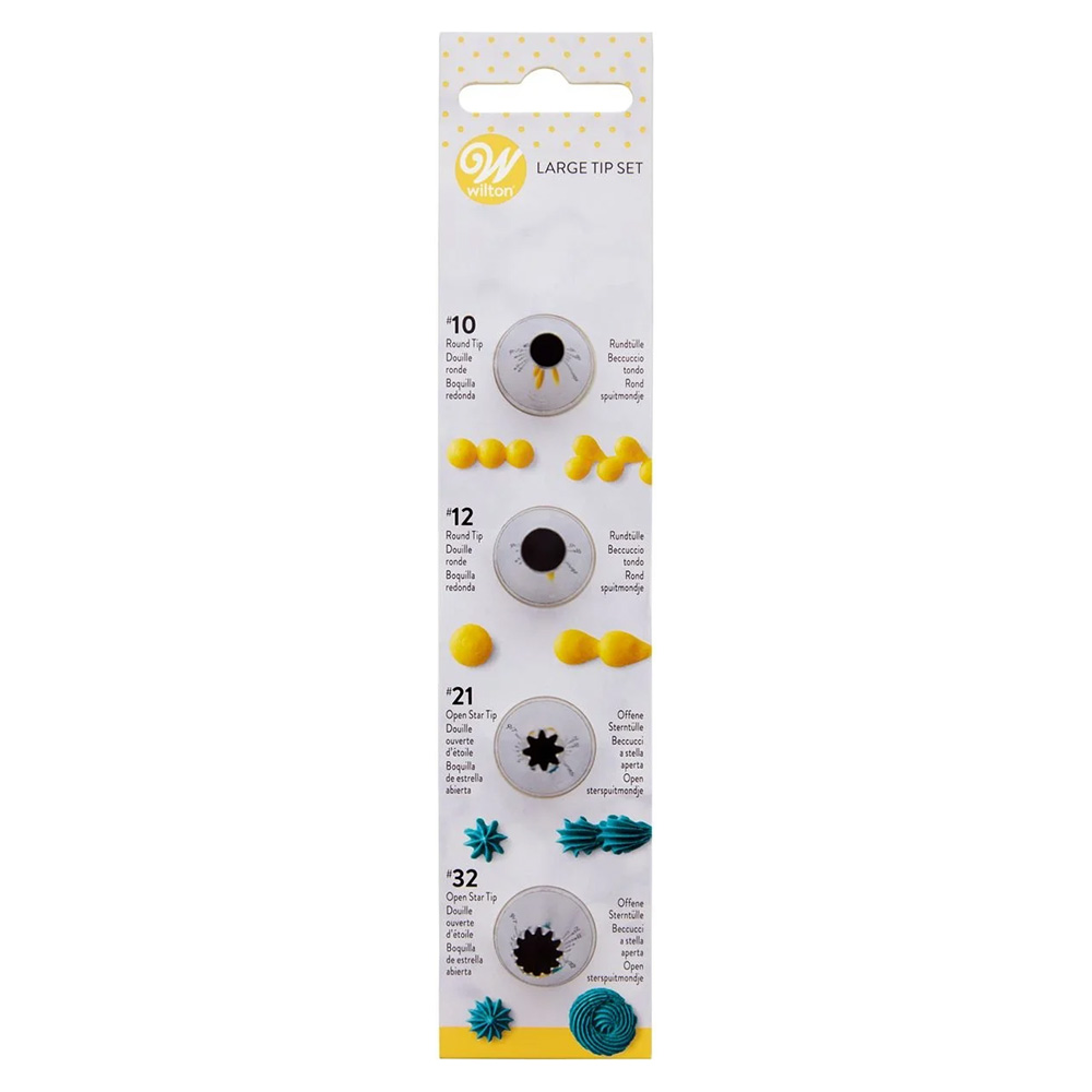 Zestaw 4 tylek cukierniczych Wilton