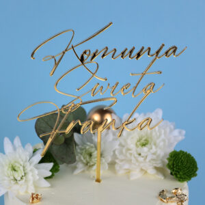 Topper komunia z imieniem