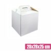 Pudełko na tort z rączką 28x28x25 cm