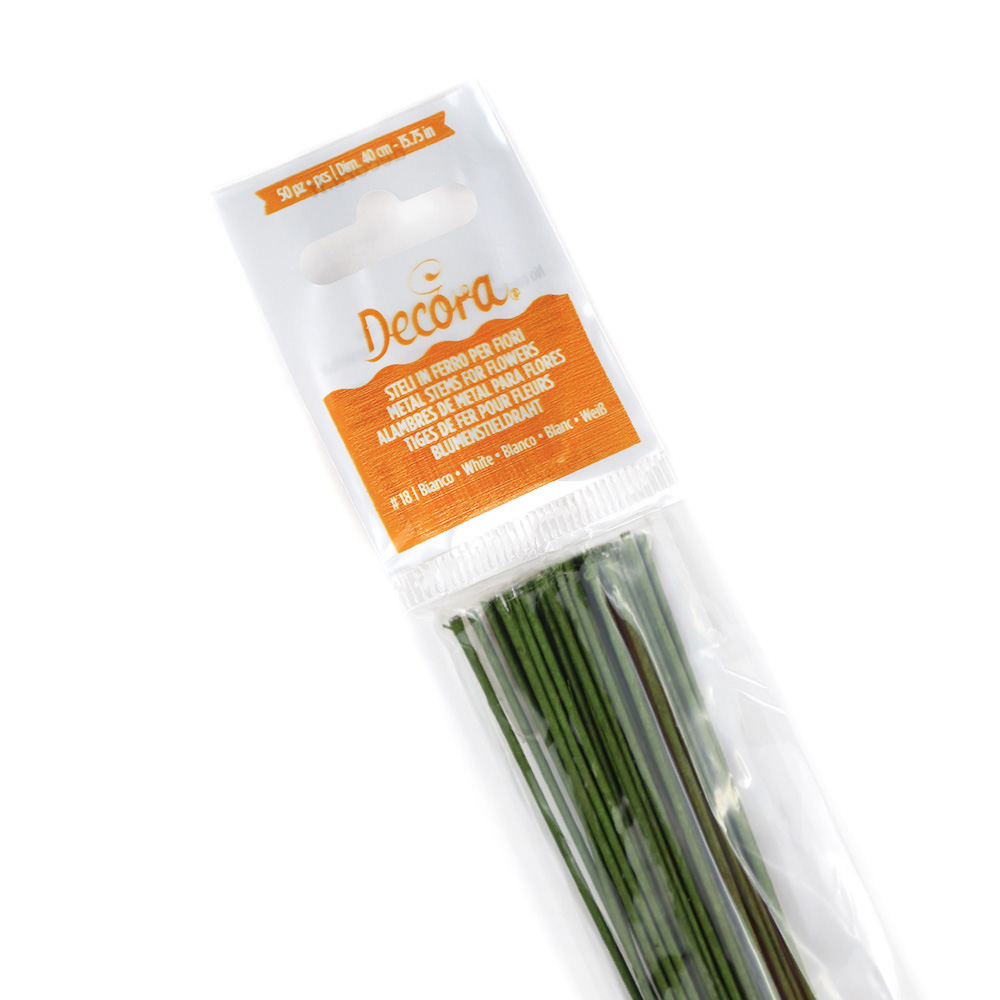 Zielony drut florystyczny 50 sztuk Decora