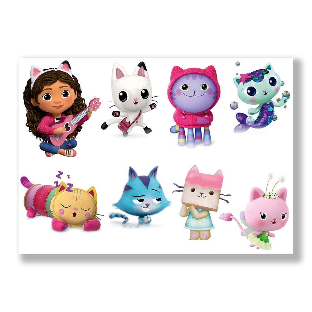 Wydruk cukrowy Koci domek Gabi