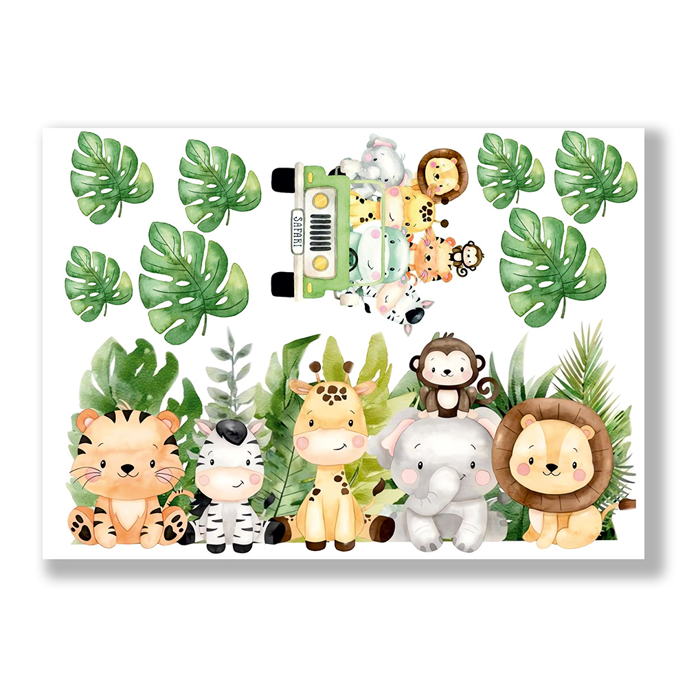 Wydruk cukrowy na tort Safari