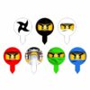 Jadalne dekoracje na babeczki Ninjago 14 sztuk