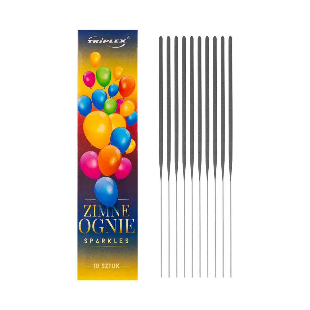 Zimne ognie proste 10 sztuk