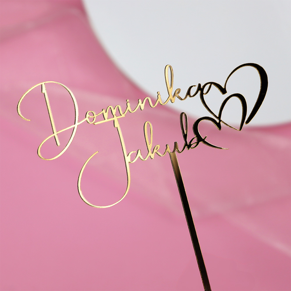 Topper ślubny personalizacja