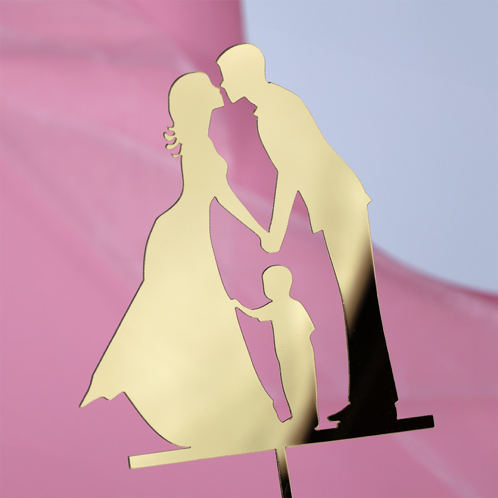 Topper młoda para i dziecko