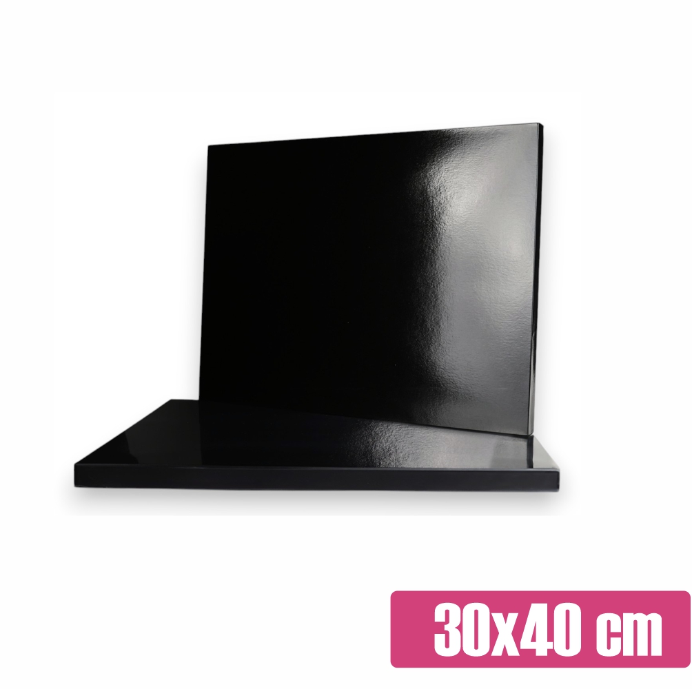 Prostokątny podkład pod tort czarny 30x40 cm