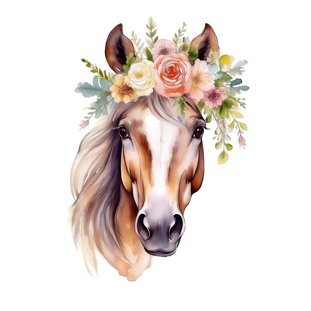 Wydruk cukrowy na tort koń