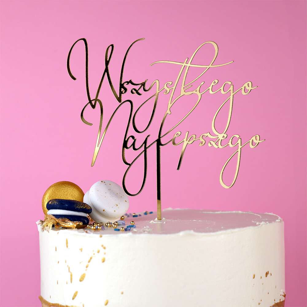 Topper urodzinowy Wszystkiego Najlepszego