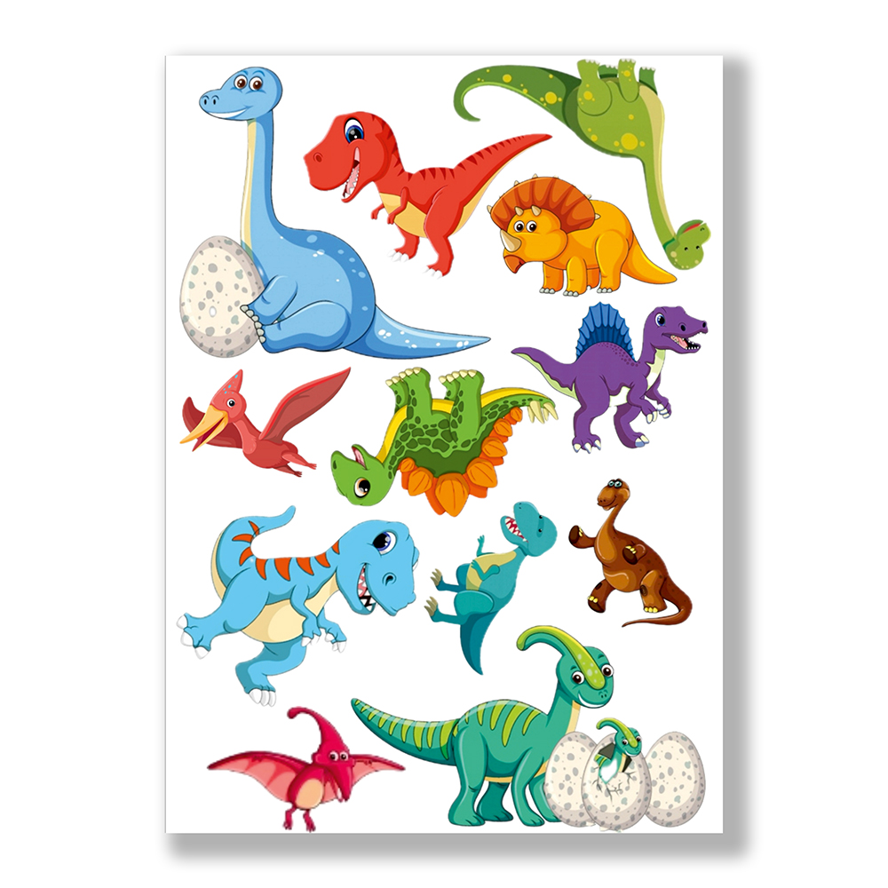 Opłatek na tort dinozaury