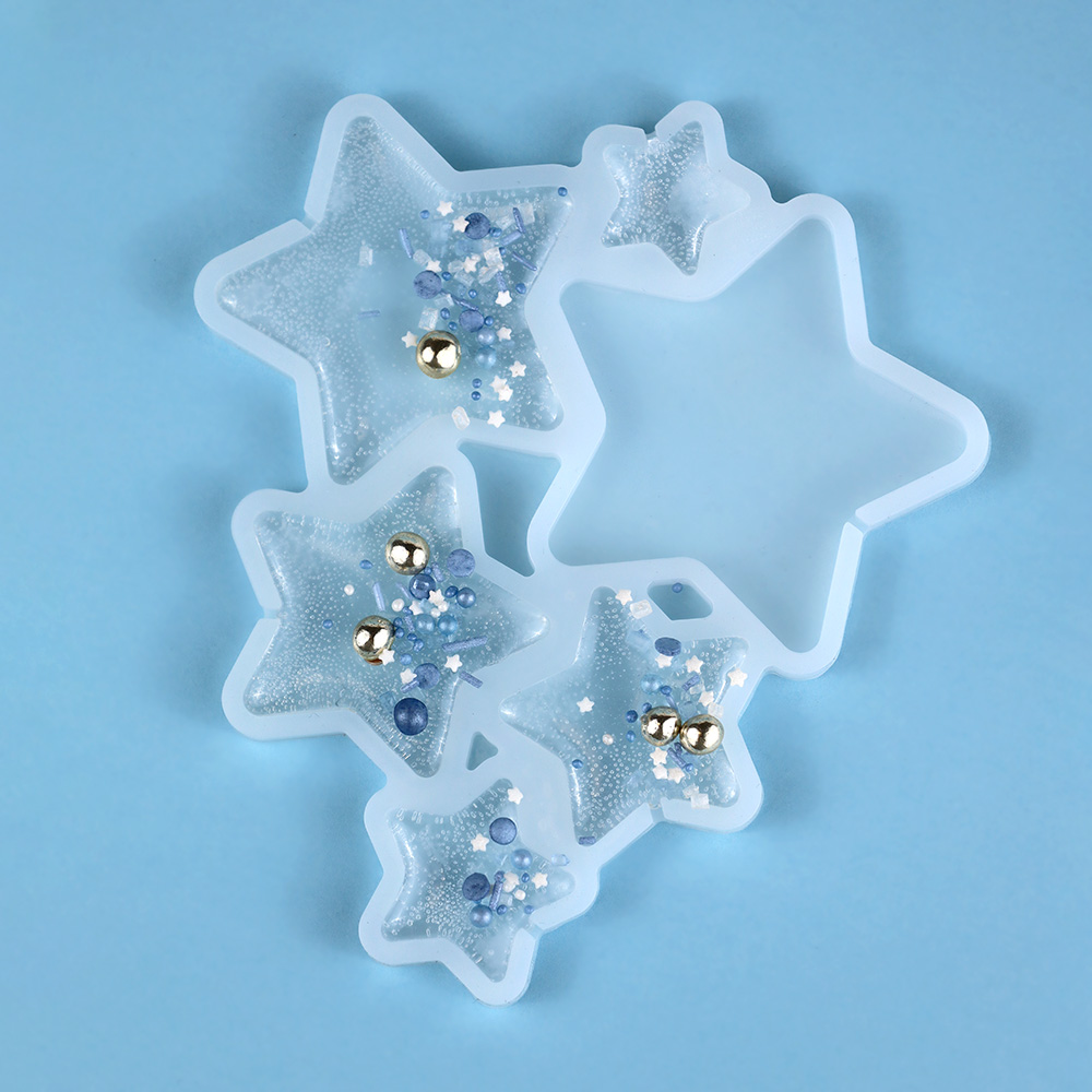 Silikonowa foremka do lizaków w kształcie gwiazdek