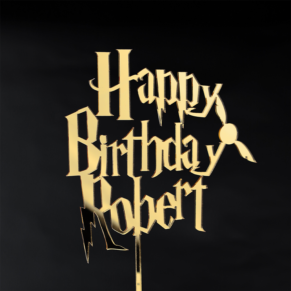 Urodzinowy topper z imieniem Harry Potter