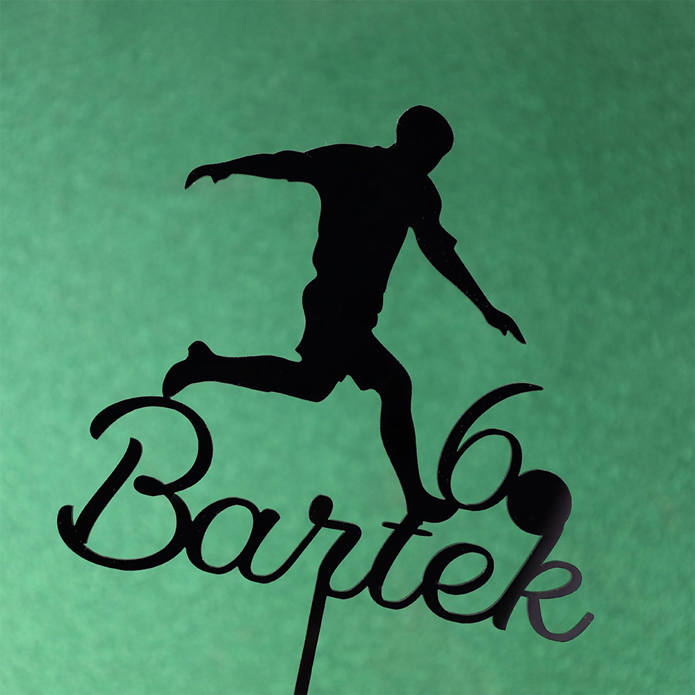 Personalizowany topper na tort piłka nożna