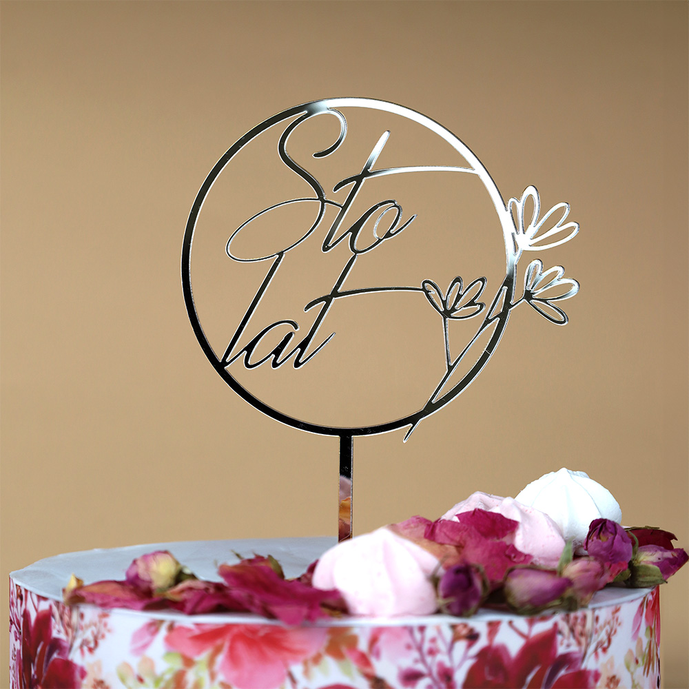 Srebrny topper Sto Lat