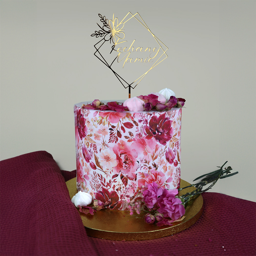 Papier jadalny kwiaty