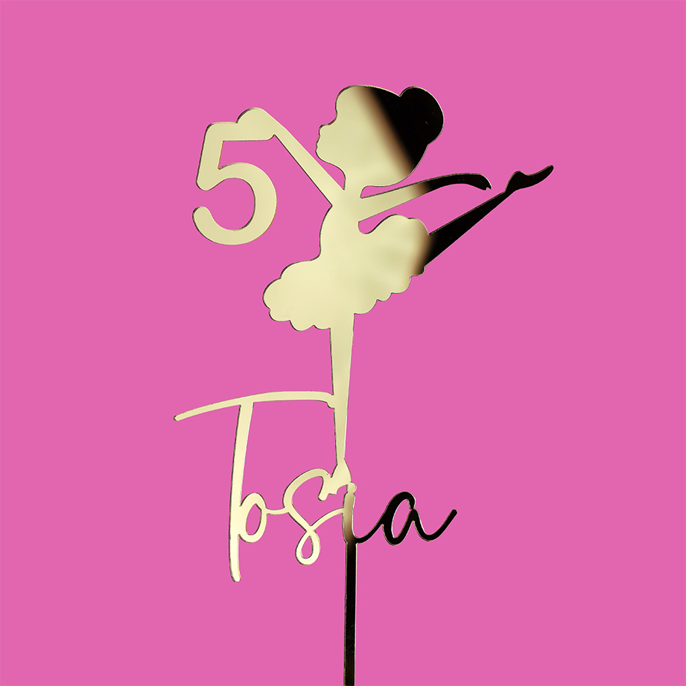 Topper na urodziny baletnica