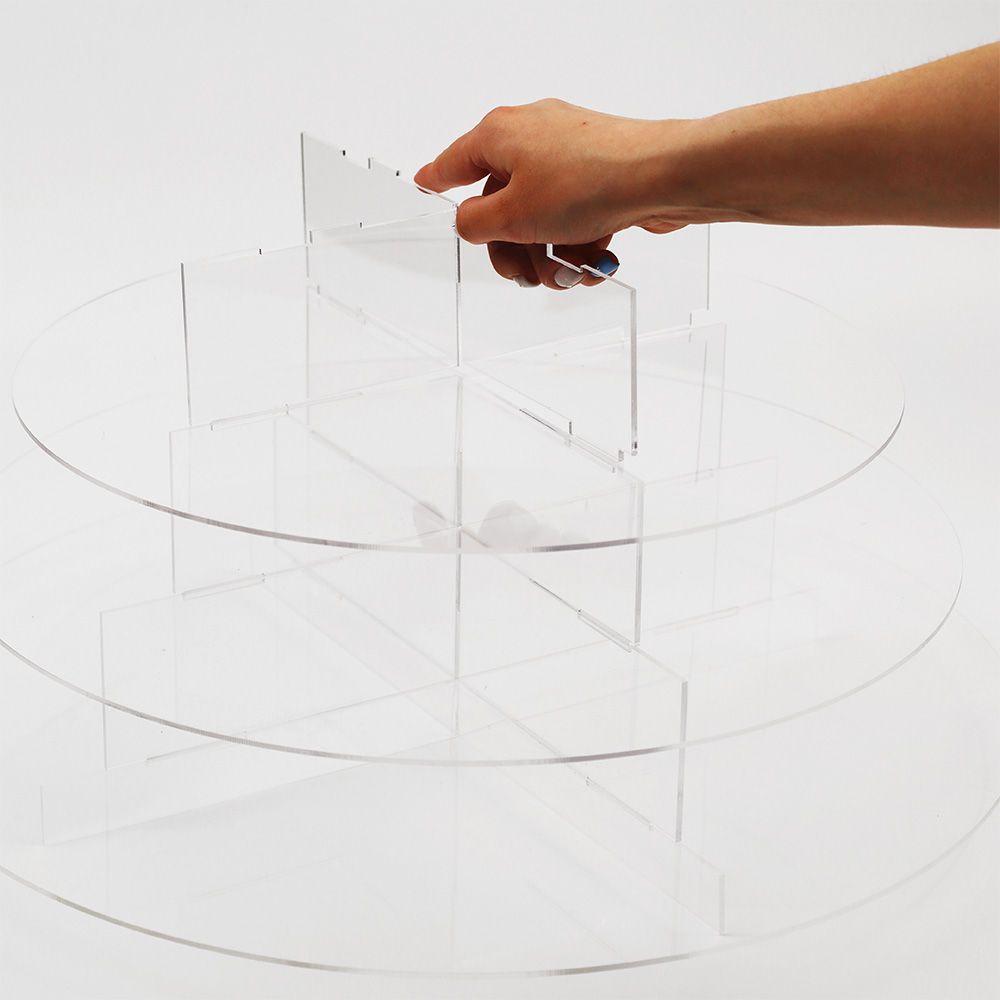 Stojak kaskadowy na monoporcje 8 pięter