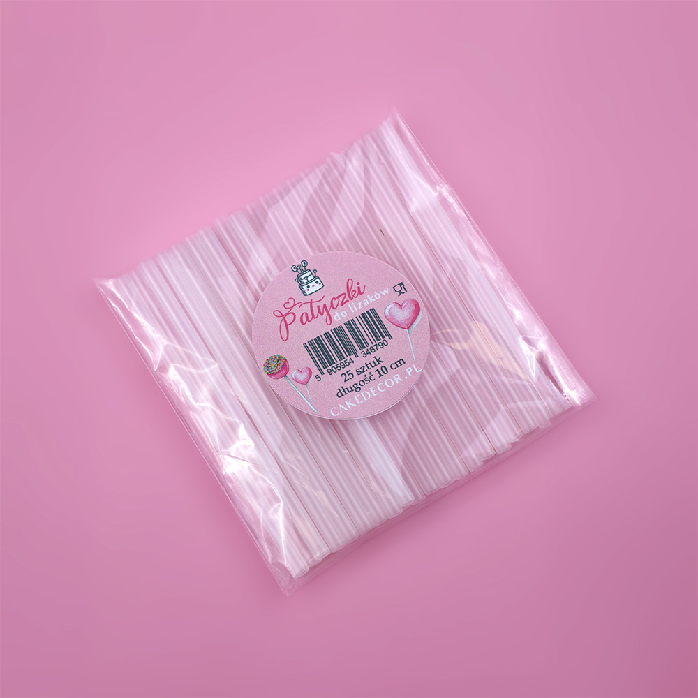 Patyczki do cake pops 10 cm 25 sztuk