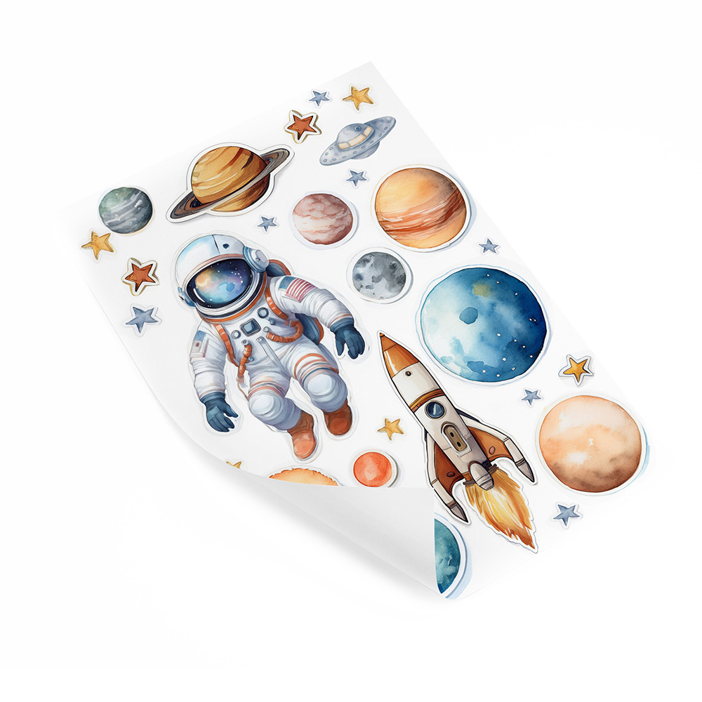 Opłatek na tort kosmos astronauta