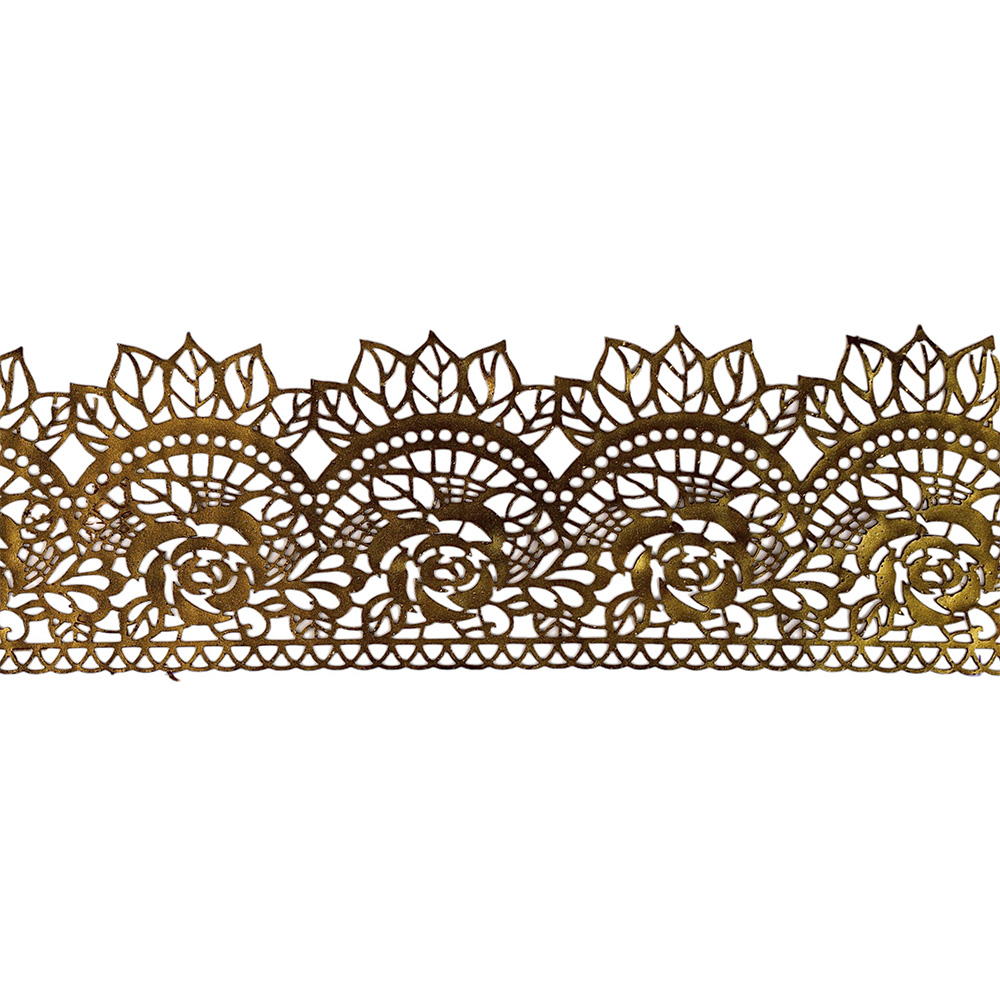 Koronka na tort antyczne złoto