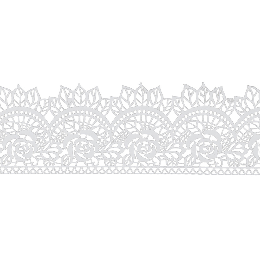 Cukrowa koronka na tort biała