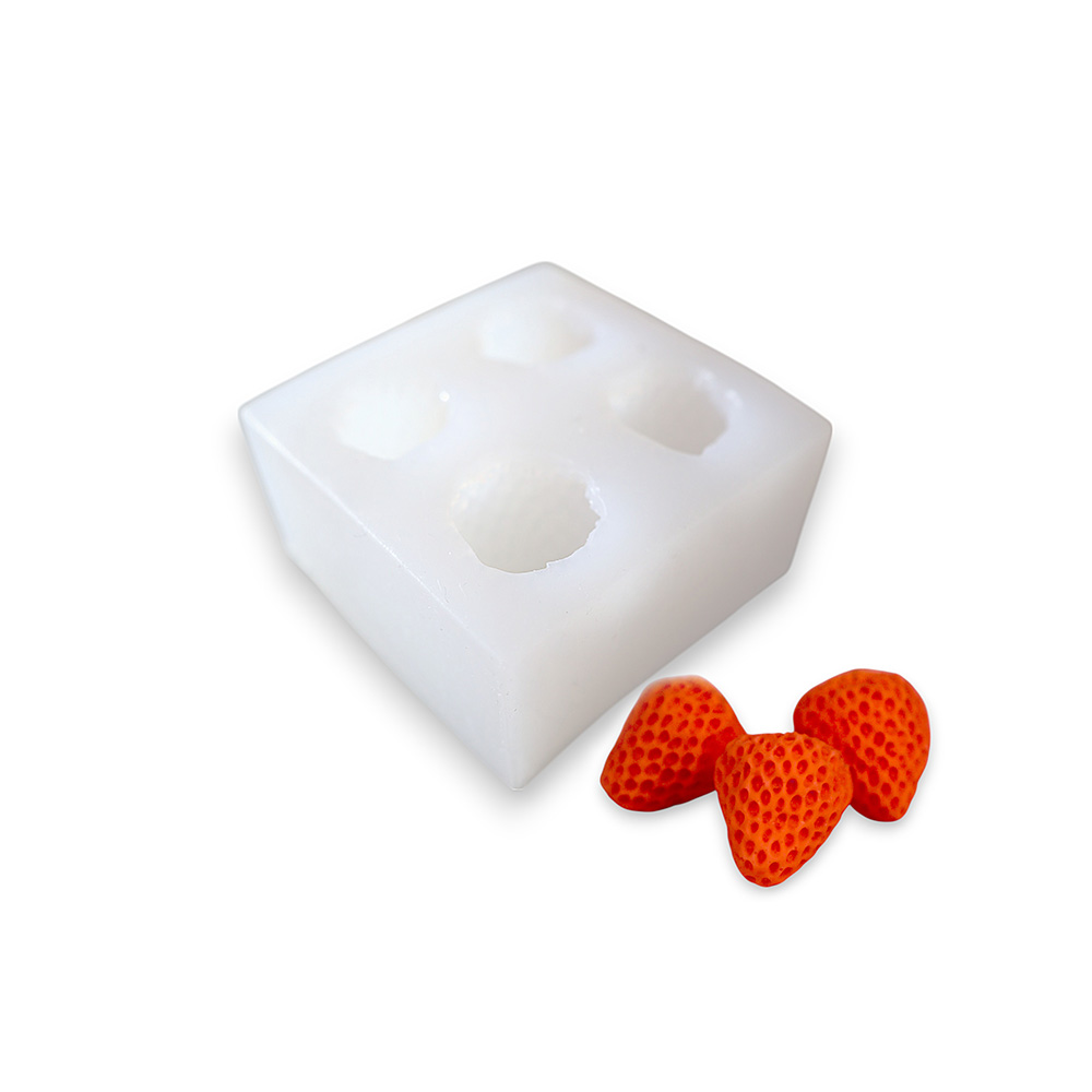 Silikonowa forma w kształcie truskawek