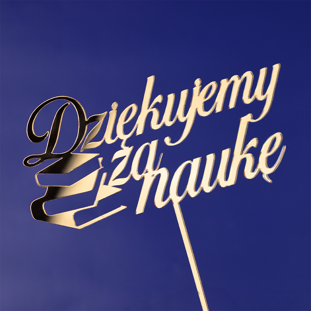 Dziękujemy za naukę topper na zakończenie roku