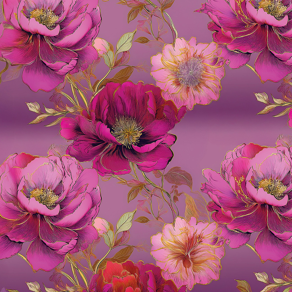 Wydruk cukrowy na bok tortu w kwiaty