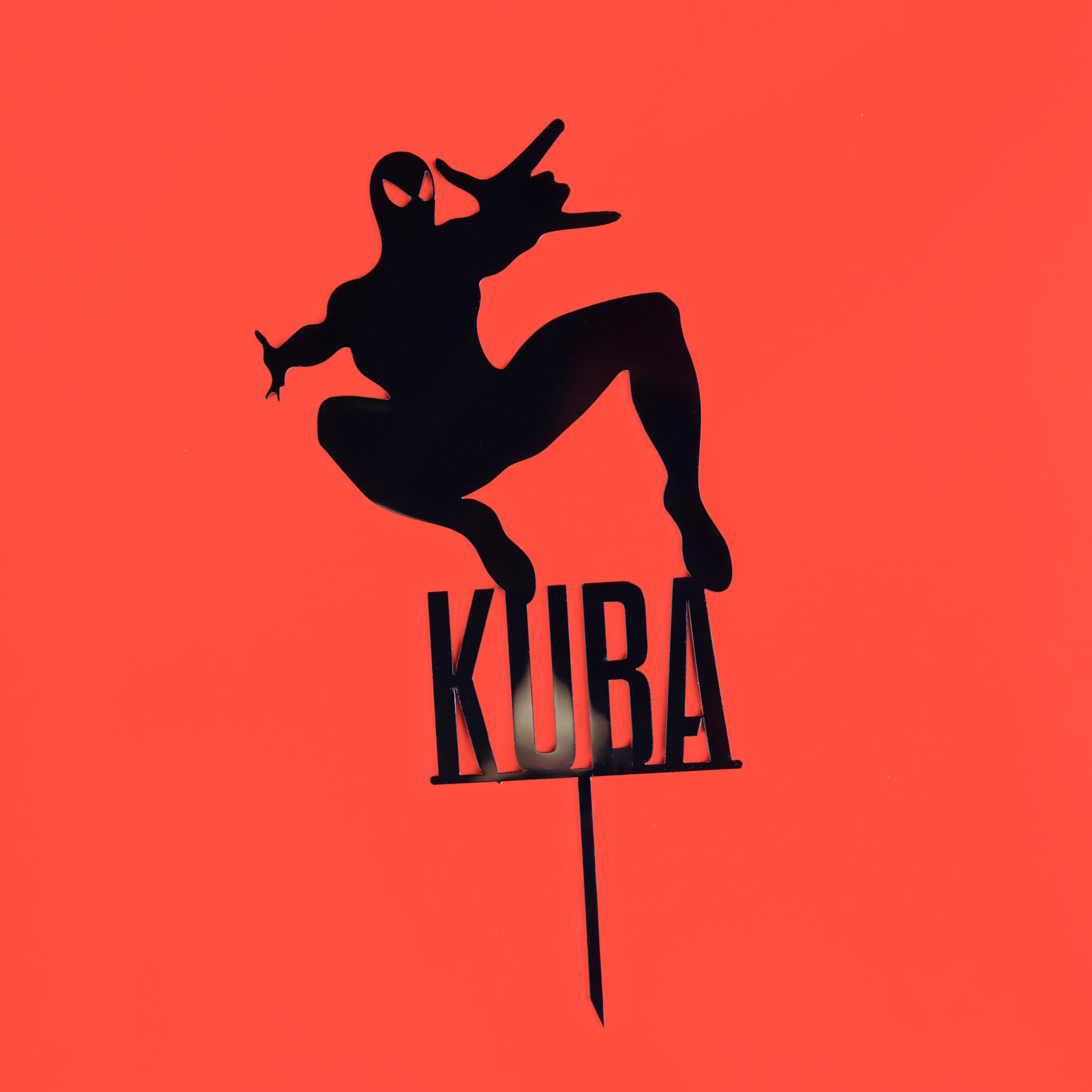 Dekoracja tortu Spiderman z imieniem