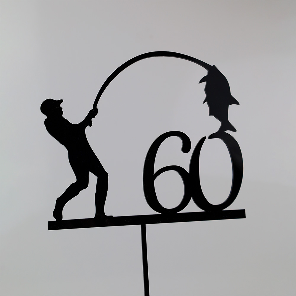 Dekoracja tortu dla wędkarza