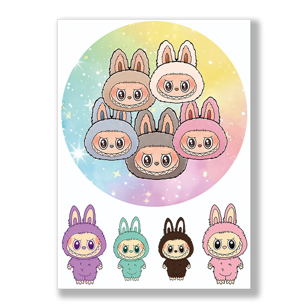 Opłatek na tort Labubu