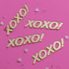 Mini topper na tort XOXO 4 sztuki