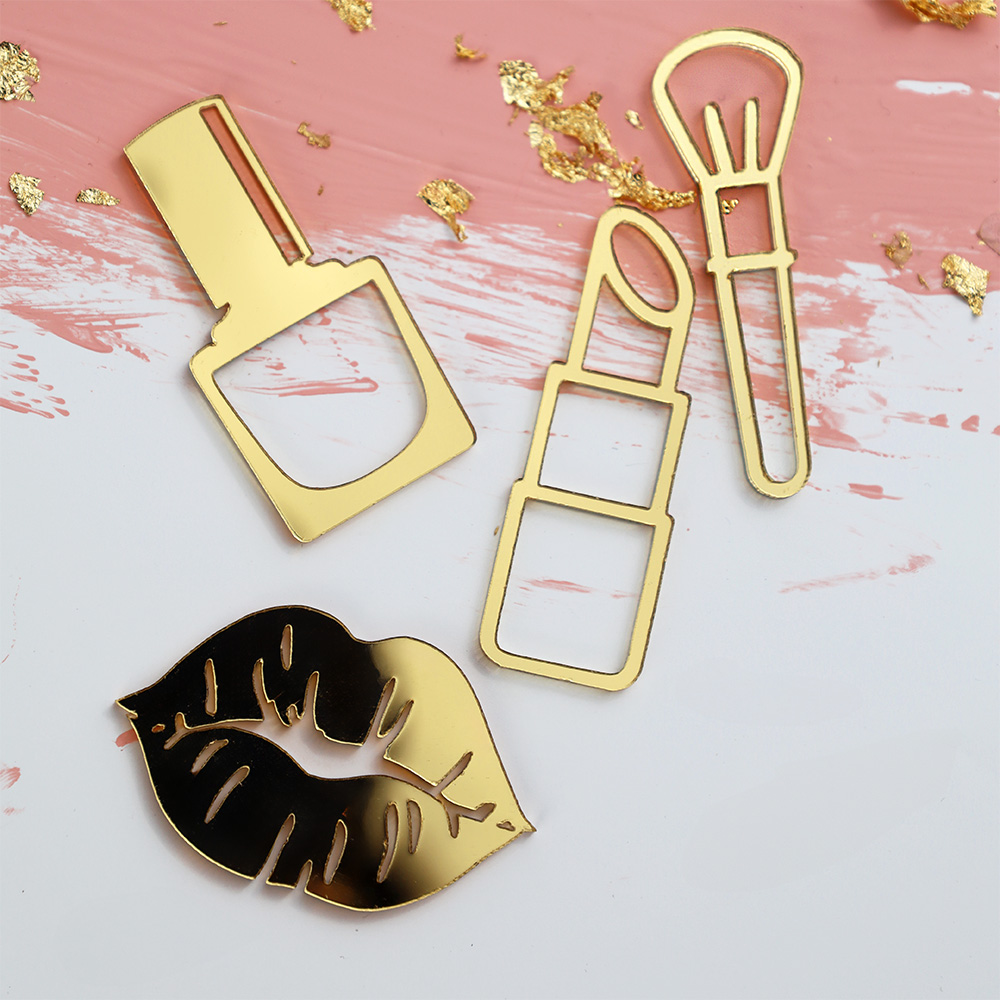 Dekoracje na tort dla makijażystki 4 sztuki