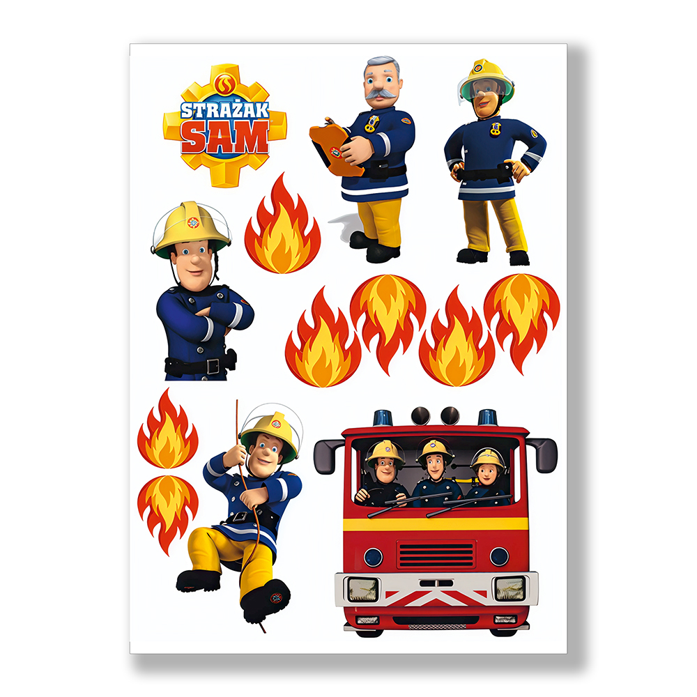 Opłatek na tort Strażak Sam