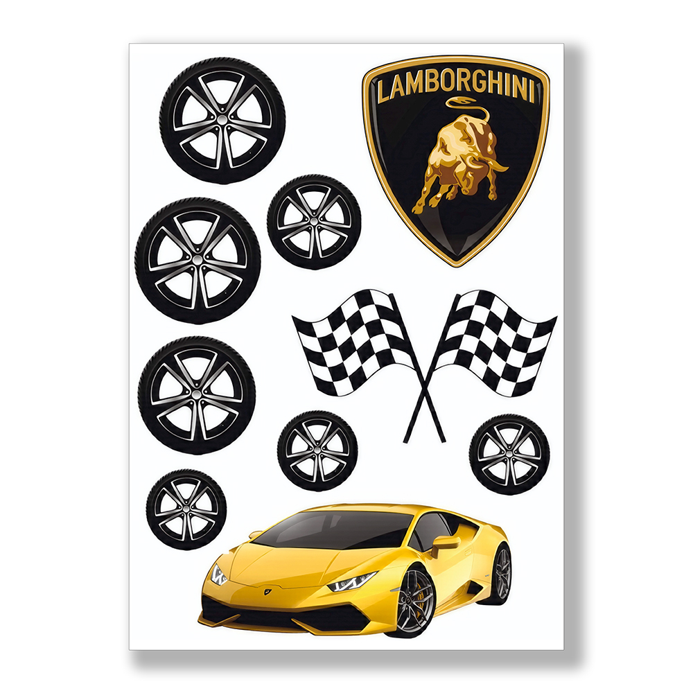 Opłatek na tort Lamborghini