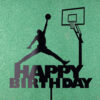 Topper dla koszykarza z napisem Happy Birthday