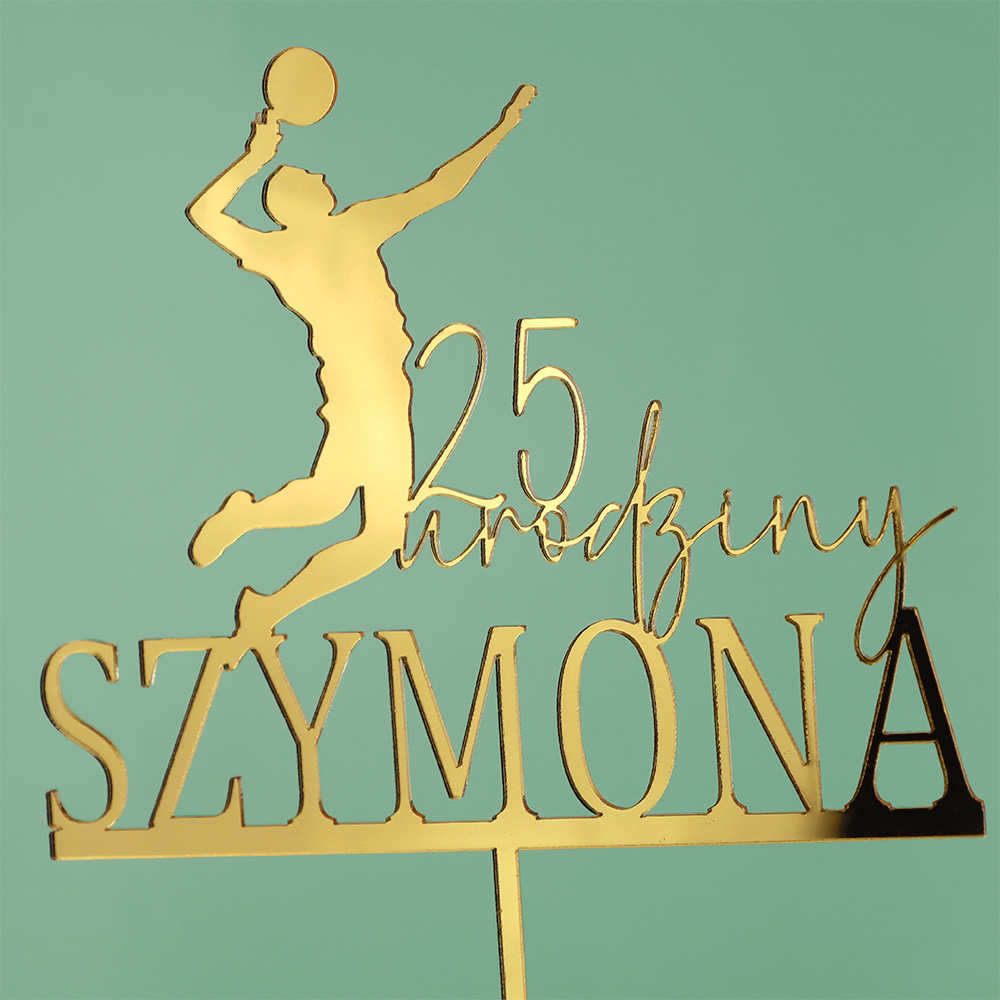 Topper dla siatkarza z imieniem