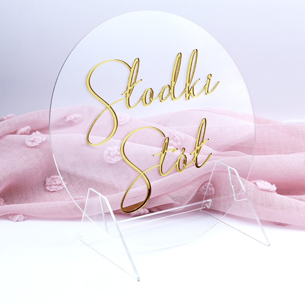 Napis na słodki stół