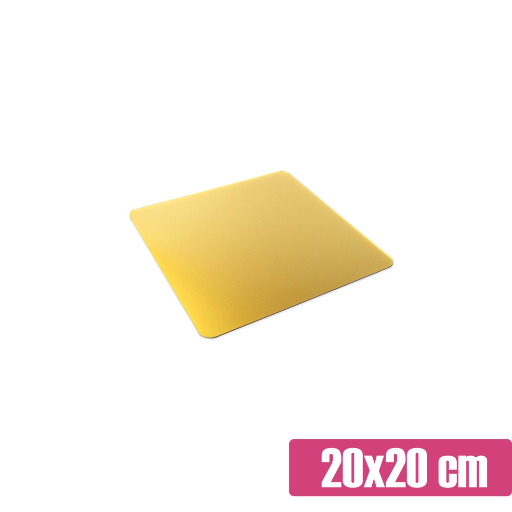 Złota patera na słodki stół 20x20 cm