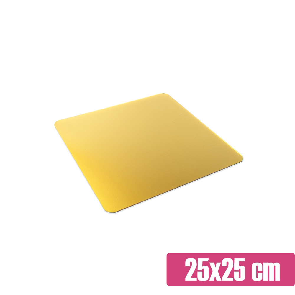 Złota patera na słodki stół 25x25 cm